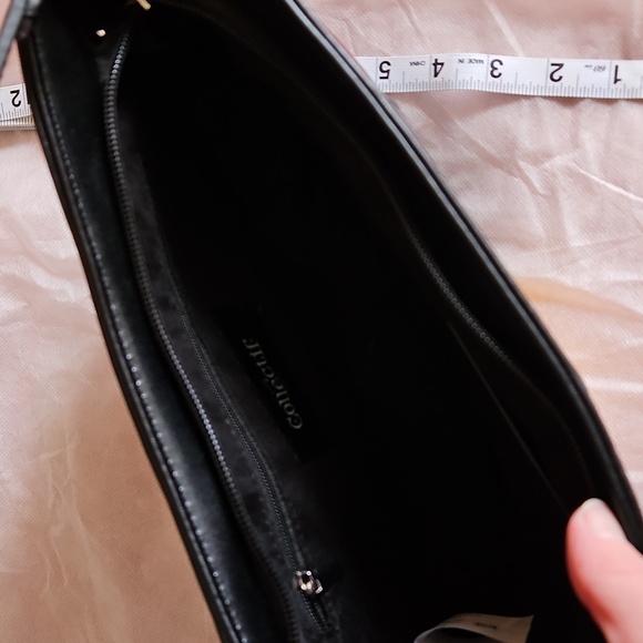 NWT Collectif Retro Black and Rainbow Handbag Purse with Strap - Picture 3 of 4